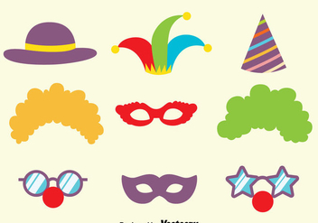 Carnival Purim Mask Collection Vector - vector #389553 gratis